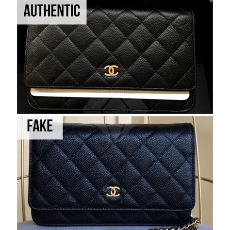 real vs fake chanel boy|authentic chanel wallet on chain.